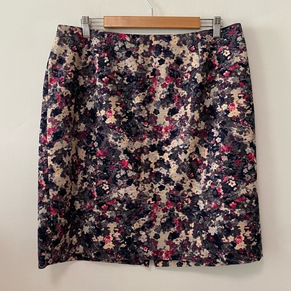 Talbots Floral Mini Skirt
